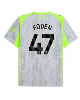 Manchester City Phil Foden #47 Maglia Gara Terza Repliche 2025-26 Maniche Corte